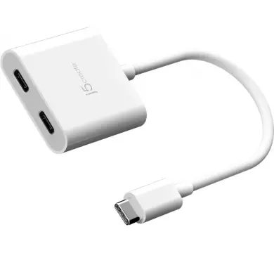 j5create JCA164 USB-C to Dual USB-C with Video or Power Delivery