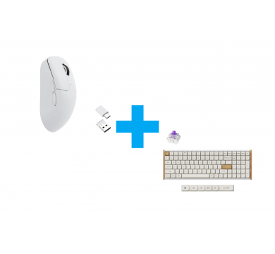 Keychron K4 HE Special Edition White - Wireless, 96% + Keychron M2, Matte White