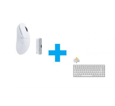Keychron K2 Pro White QMK/VIA Hot-Swappable + Keychron M3 Mini 4000Hz