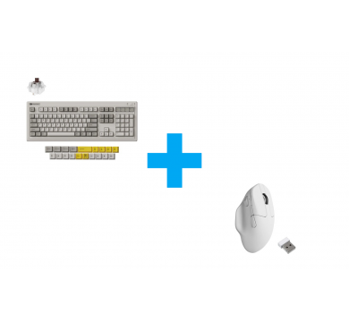 Keychron R6 QMK Retro - Super Brown Switch + Keychron M7-A24