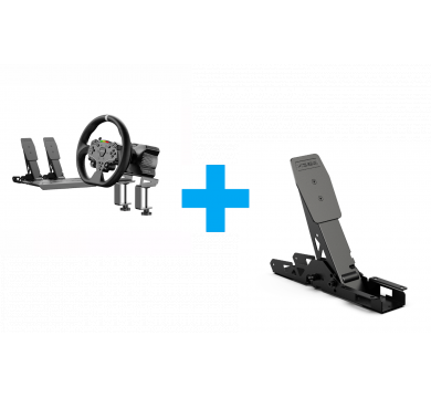 MOZA R3 Base + ES Wheel + SR-P Lite Double + R3 Table Clamp + SR-P Lite Clutch Pedal