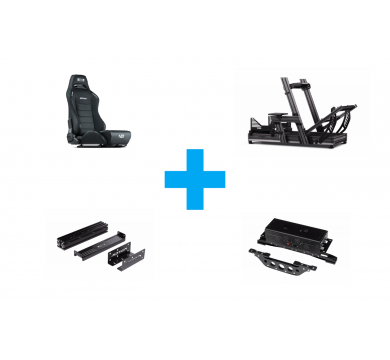 Next Level Racing F-GT Elite - Wheel Plate Edition + ERS3 Elite + Motion Plus Platform+ Elite Motion Adaptor Upgrade Kit