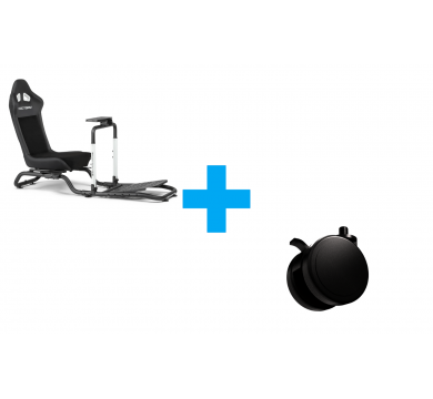 Next Level Racing Victory Simulator Cockpit + Lockable Castor Wheels