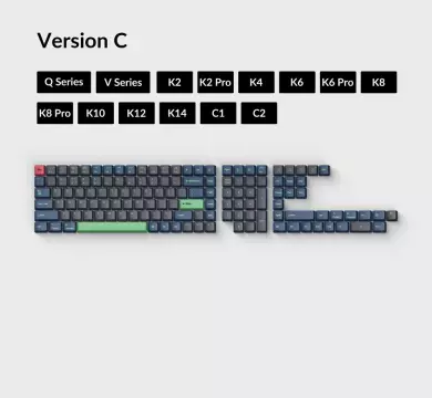 Keychron OEM Dye-Sub PBT Keycap Set - Hacker
