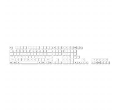 Keychron Double Shot KSA PBT Keycap Full Keycap Set - Black on White