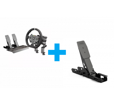 MOZA R3 Base + ES Wheel + SR-P Lite Double + R3 Table Clamp + SR-P Lite Clutch Pedal