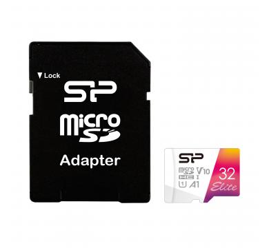 Silicon Power Elite Colorful microSDHC Card 32GB