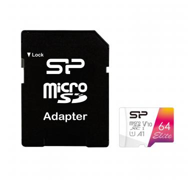 Silicon Power Elite Colorful microSDXC Card 64GB