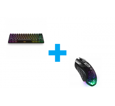 Steelseries Apex Pro Mini Wireless US + SteelSeries Aerox 9 Wireless Black