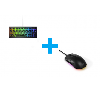 SteelSeries Rival 3 Gen 2 - Black + SteelSeries Apex 3 TKL Quiet Switch