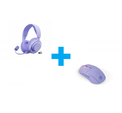 SteelSeries Arctis Nova 3P Wireless - Lavander + SteelSeries Rival 3 Wireless Gen 2 - Lavender