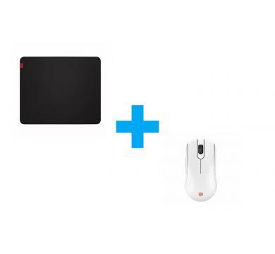 ZOWIE FK2-DW 4K white + ZOWIE G-SR III - Large